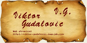 Viktor Gudalović vizit kartica